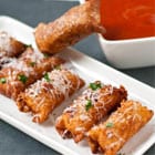crispy wonton mozzarella sticks