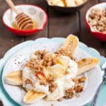 Cinnamon Apple Breakfast Banana Splits