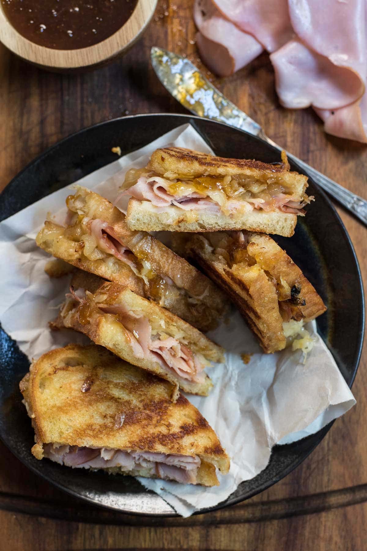 Gruyere Grilled Cheese with Ham | NeighborFood