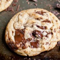 bakery style chocolate chunk cookies image