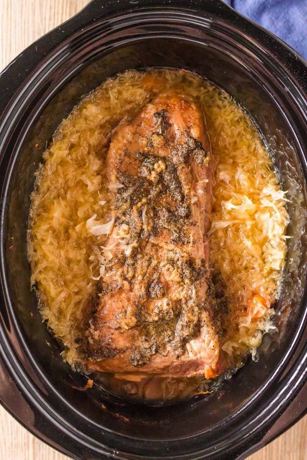 Slow Cooker Corned Beef and Sauerkraut