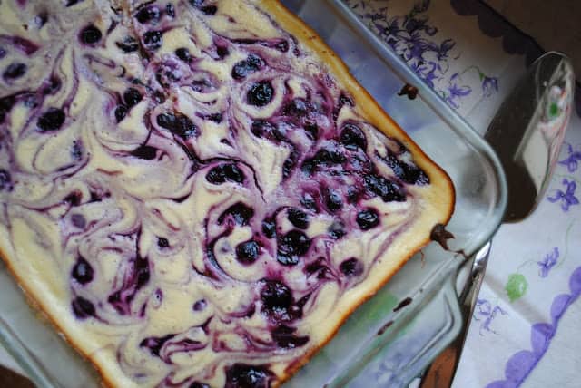 Blueberry Cheesecake Brownie Bars