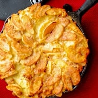 German Apple Custard Pancake