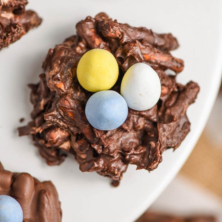 Chocolate Easter Nests with coconut