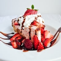 Frozen Strawberry Fluff with Gluten Free Option