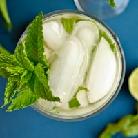 Iced Mint Green Tea Mojito