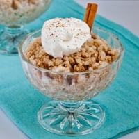 Chai Latte Granita with Honeyed Whipped Cream