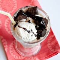 Chocolate Root Beer Cake Floats
