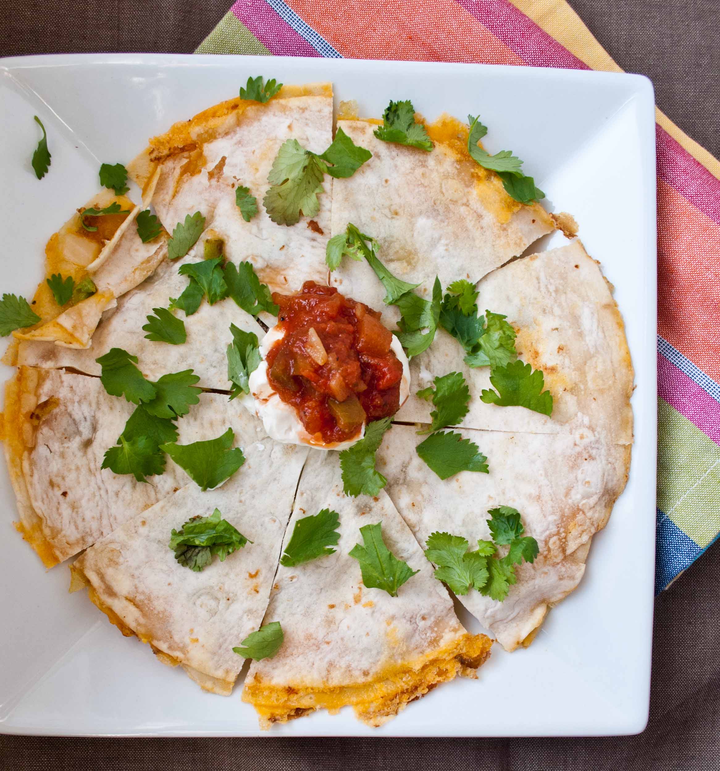 Breakfast Quesadillas from Neighborfoodblog.com. A quick and easy breakfast or dinner idea!