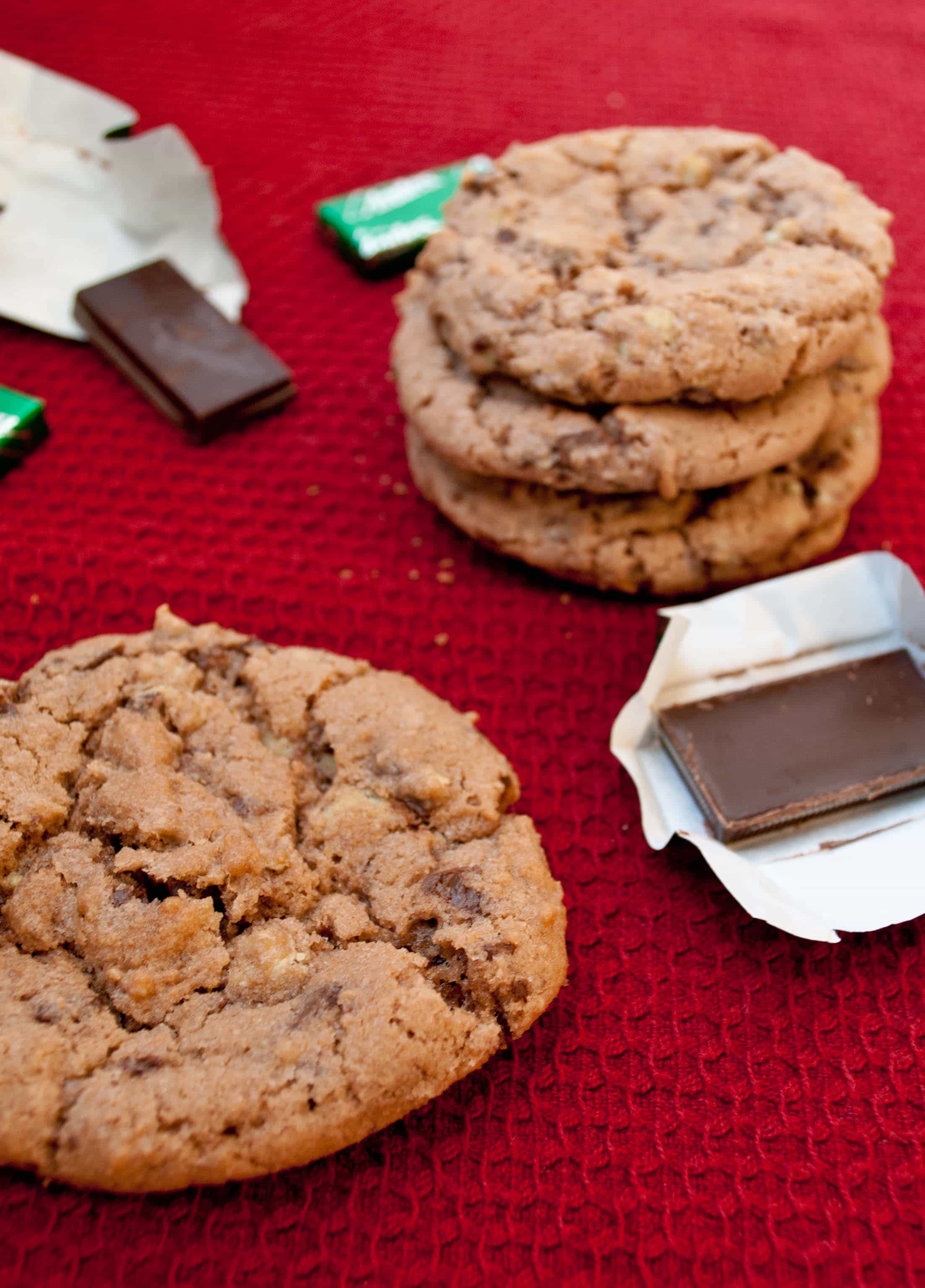 Chewy Andes Mint Chocolate Cookies | Neighborfoodblog.com
