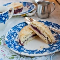 Blackberry Jam Cream Tea Scones for Downton Abbey