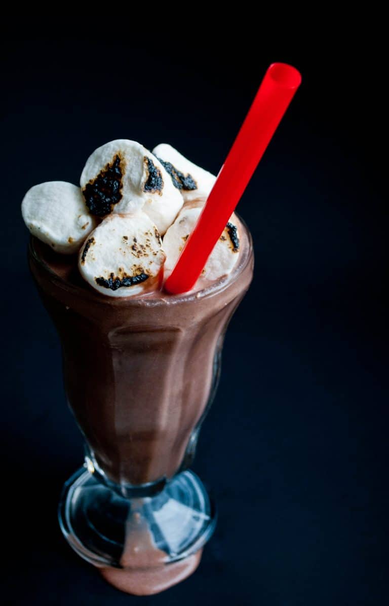 Banana Coconut Frozen Hot Chocolate