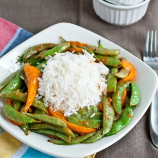 Grilled Asian Snap Peas