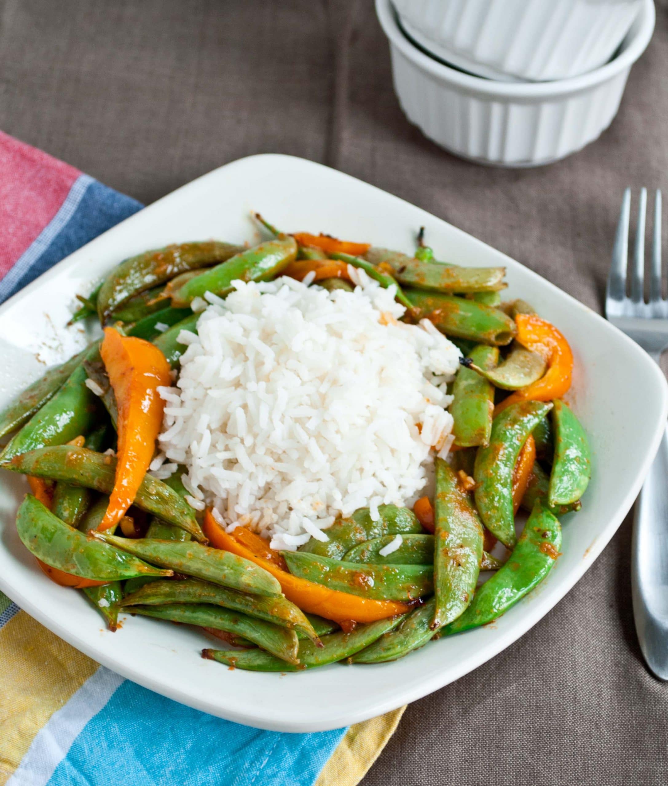 Grilled Asian Snap Peas