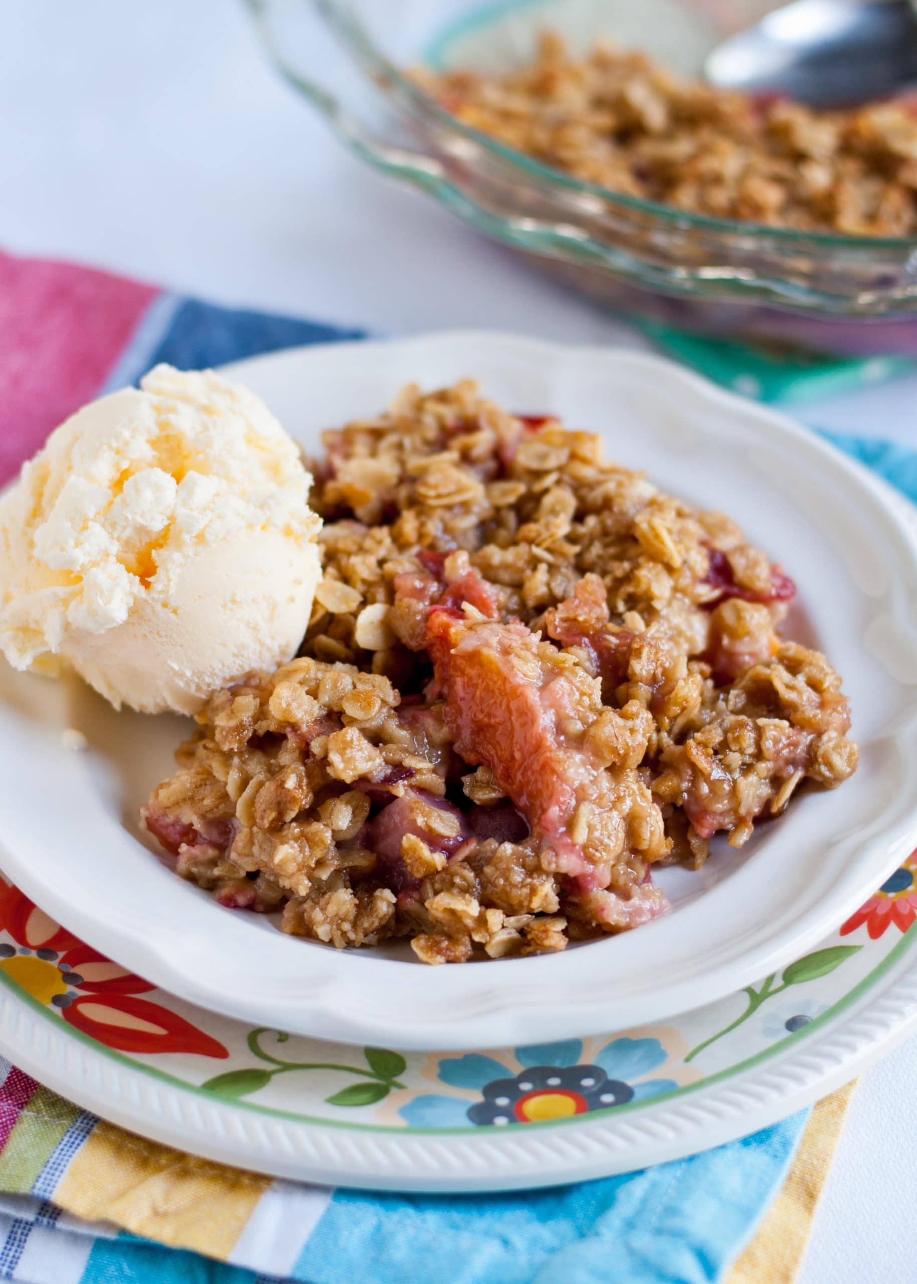 Nectarine, Cherry, and Strawberry Crisp | Neighborfoodblog.com