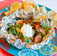 Chipotle Sweet Potato and Chicken Sausage Foil Packets (Gluten Free)