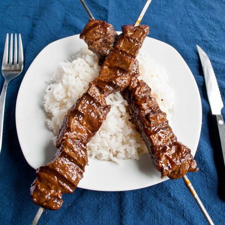 Grilled Teriyaki Beef Skewers