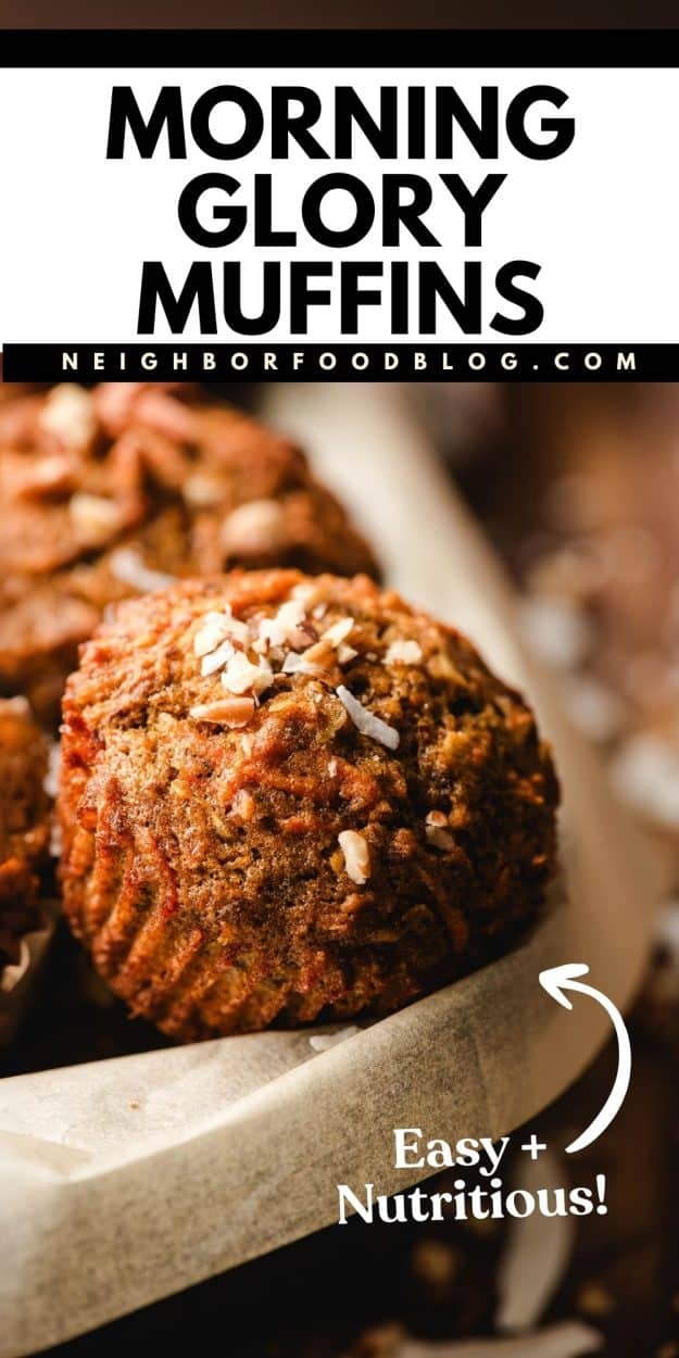 Morning glory muffin topped with coconut in a loaf pan.