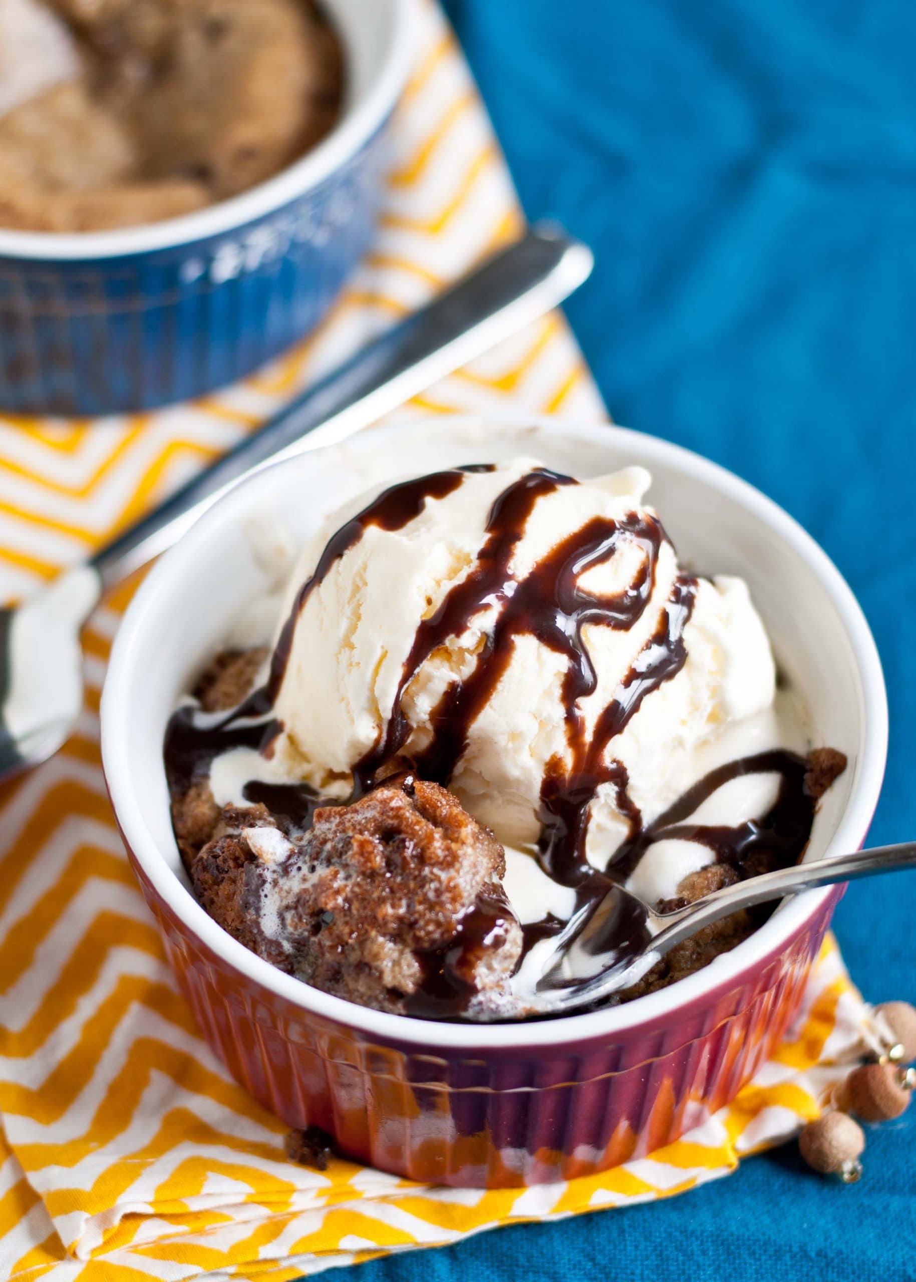 Deep Dish Chocolate Chip Cookie Sundaes | Neighborfoodblog.com