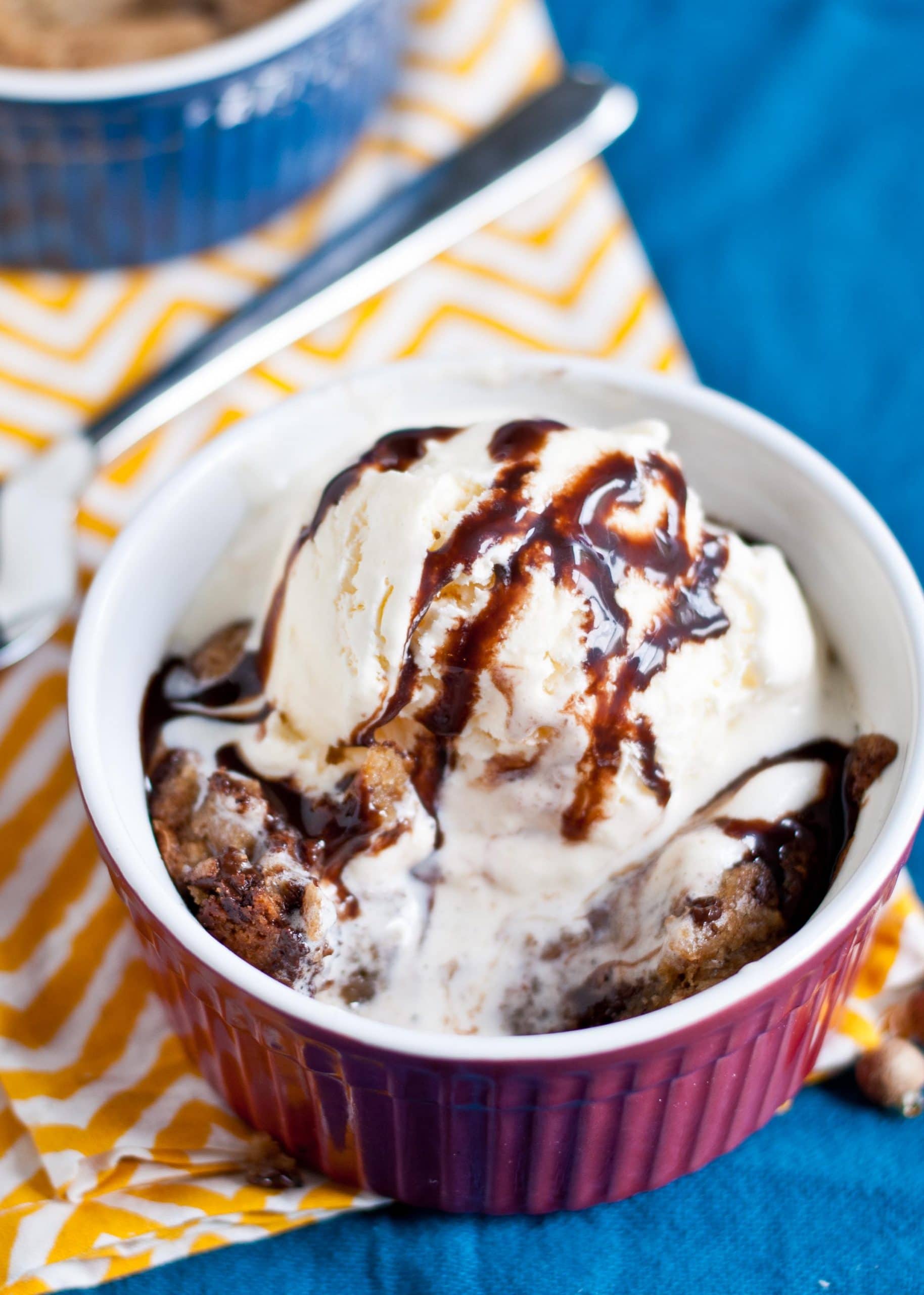 Deep Dish Chocolate Chip Cookie Sundaes | Neighborfoodblog.com