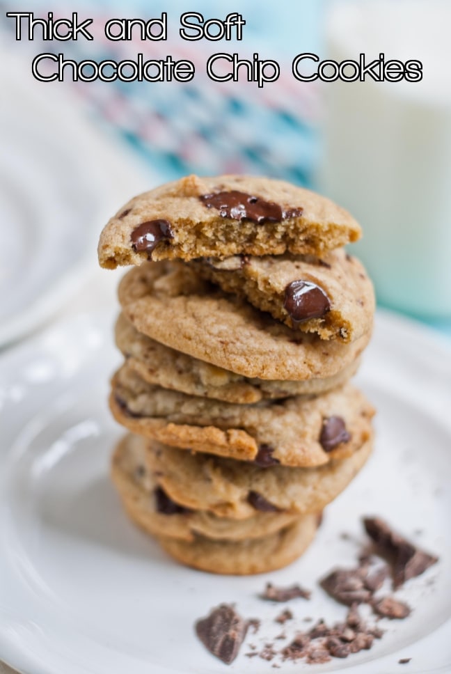 Thick and Soft Chocolate Chip Cookies