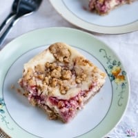 Lemon Raspberry Swirl Cheesecake Dream Bars