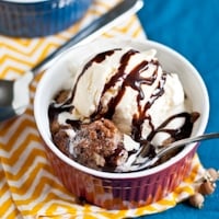 Deep Dish Chocolate Chip Cookie Sundaes
