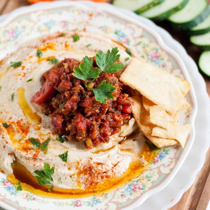 Hummus and Spicy Turkish Ezme Salad | Neighborfood