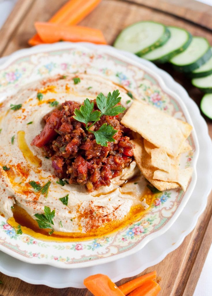 Hummus and Spicy Turkish Ezme Salad | Neighborfood