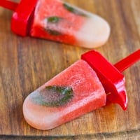 Watermelon Lime Mint Popsicles