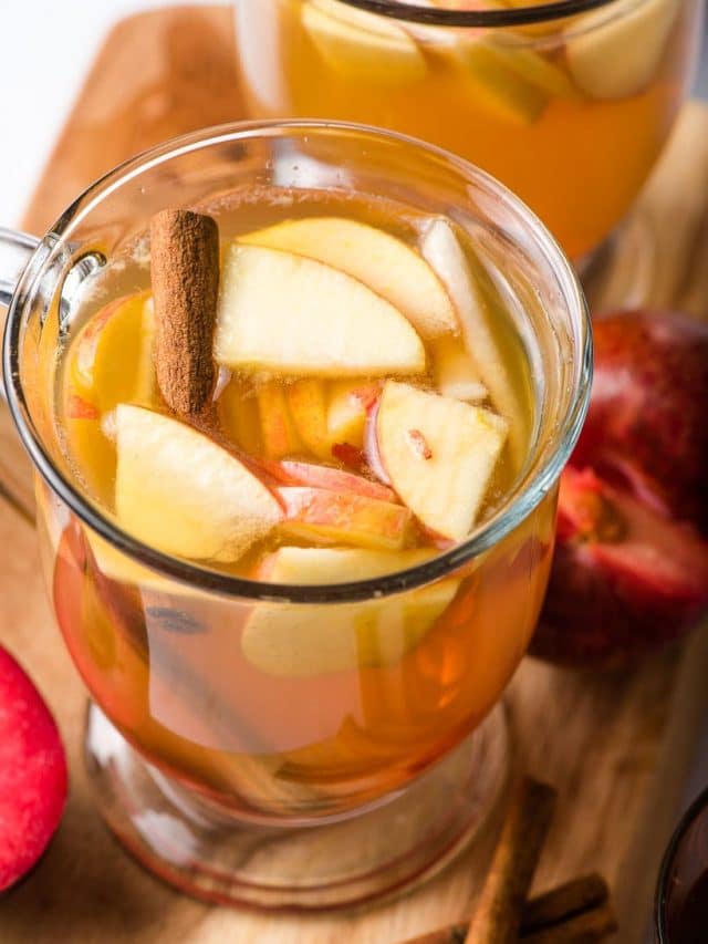Fall Sangria | Boozy Apple Cider Punch Story