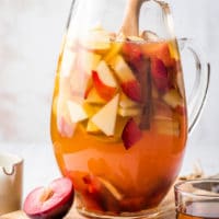 autumn sangria in a large pitcher