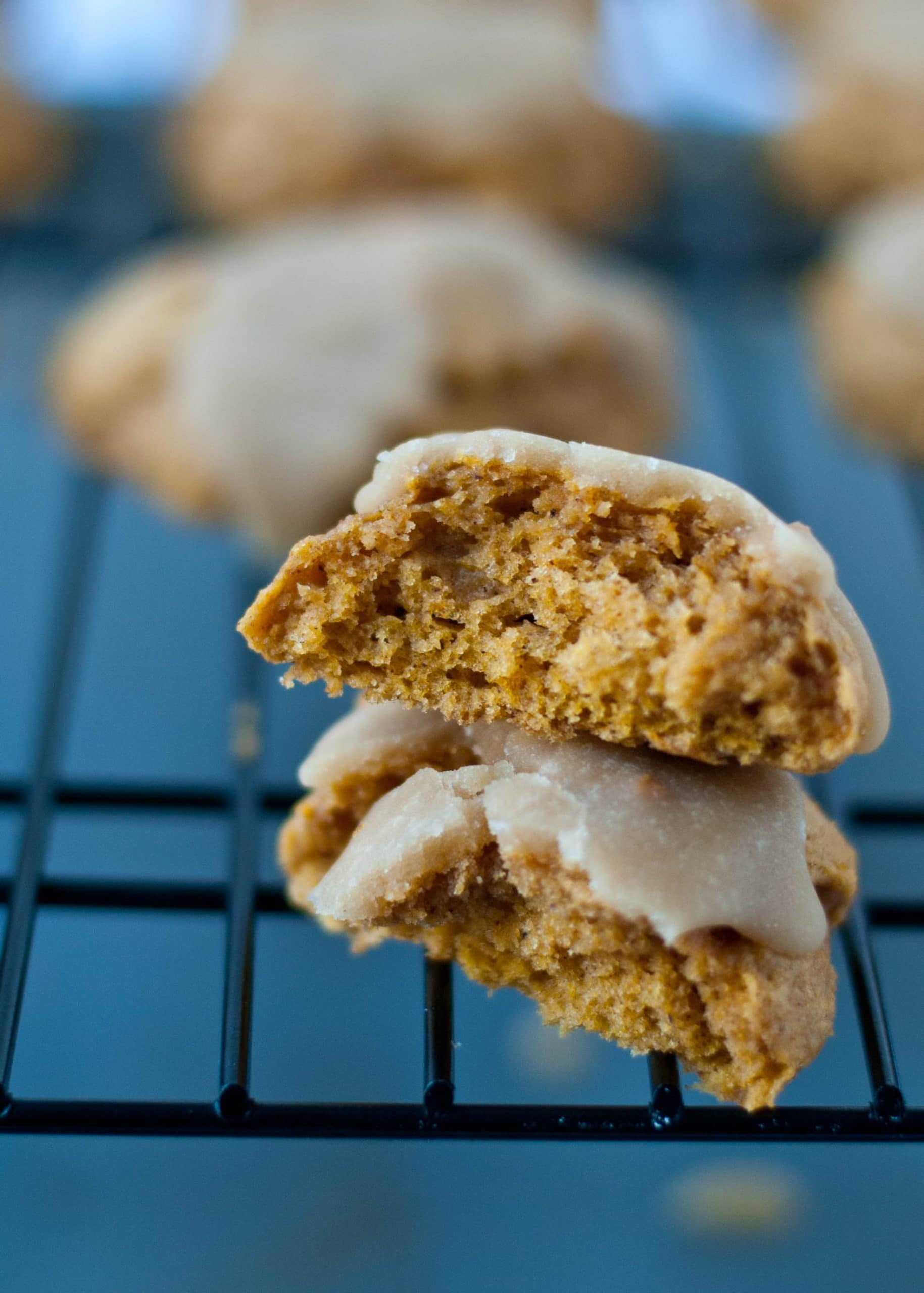 Pumpkin Cookies with Penuche Frosting | Neighborfoodblog.com #pumpkin #recipes