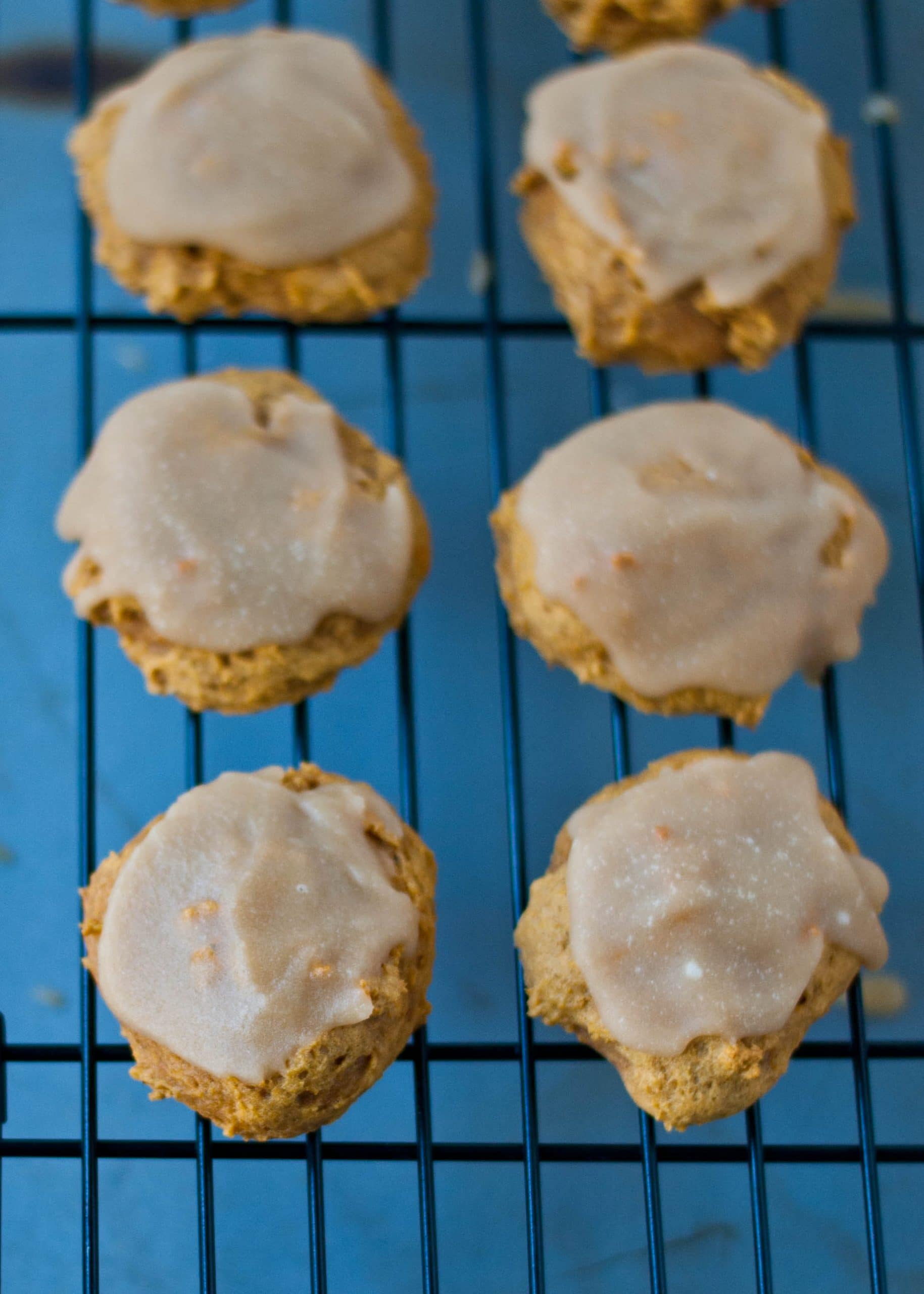 Pumpkin Cookies With Penuche Frosting