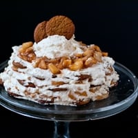 Apple Pie Gingersnap Ice Box Cake (Gluten Free!)