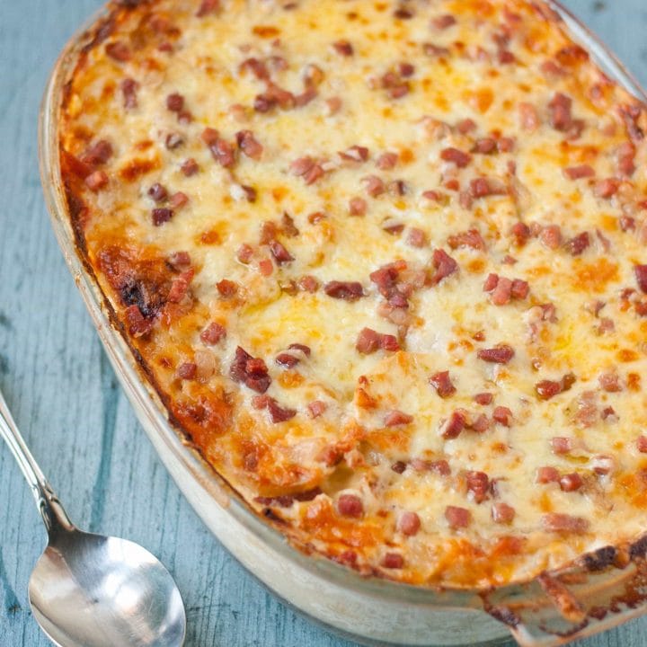 Potatoes and Apples Au Gratin with Skellig Cheddar Cheese