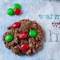Chocolate Christmas Monster Cookies
