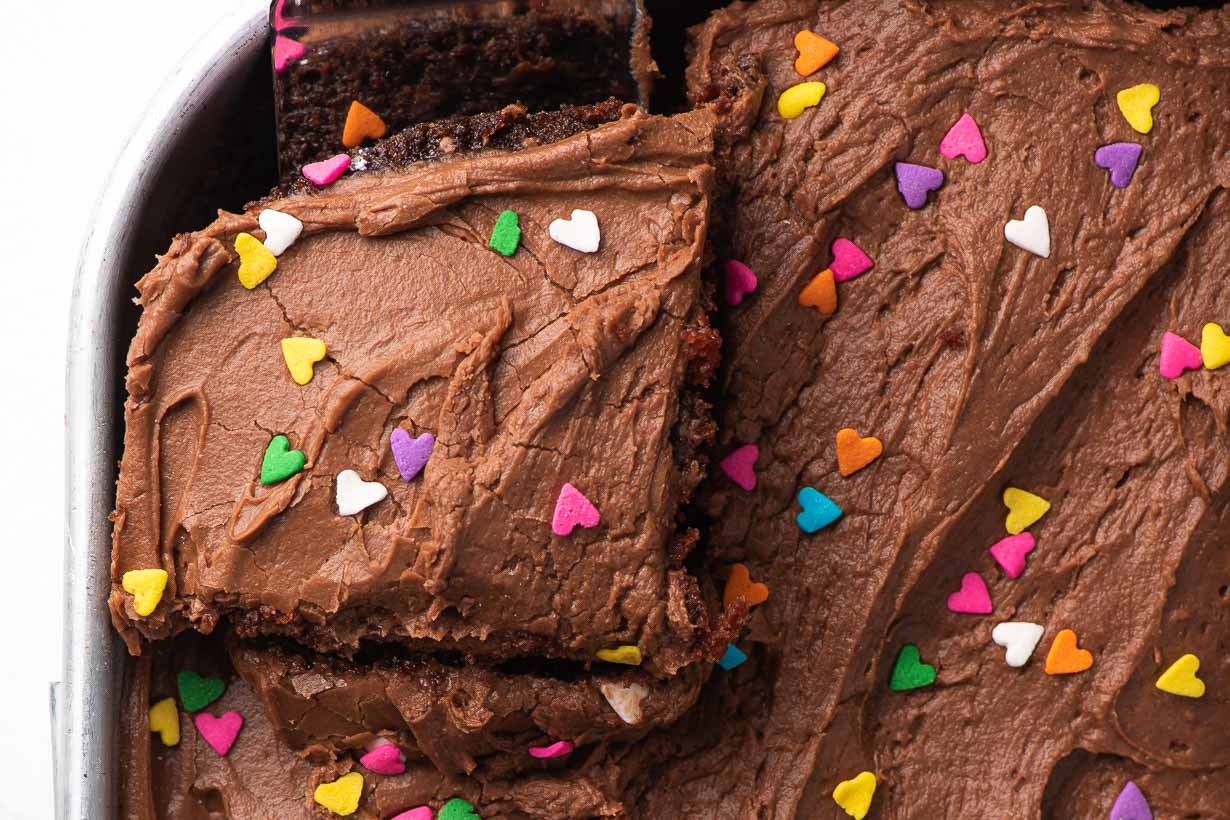 chocolate frosted crazy cake