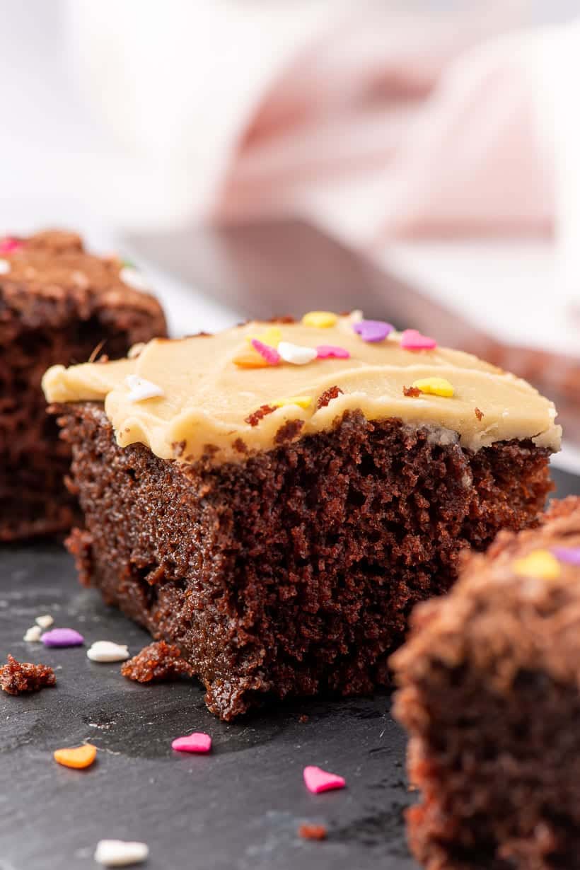 Chocolate Peanut Butter Crazy Cake | Dessert | The Best Blog Recipes