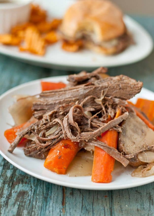 Slow Cooker Beef Brisket French Dip Sandwiches NeighborFood