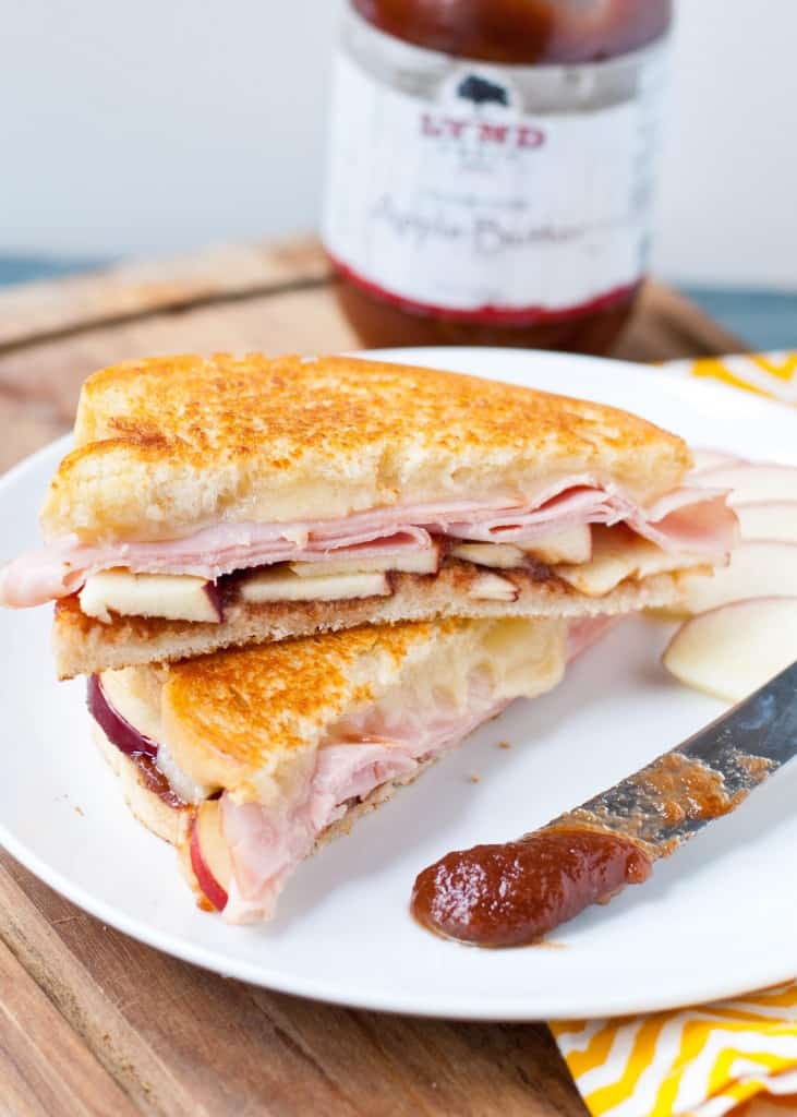 Ham and Apple Butter Grilled Cheese | Neighborfoodblog.com