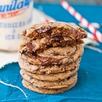 Nutella Swirled Chocolate Chip Cookies