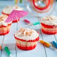 Piña Colada Cupcakes #GalentinesDayParty