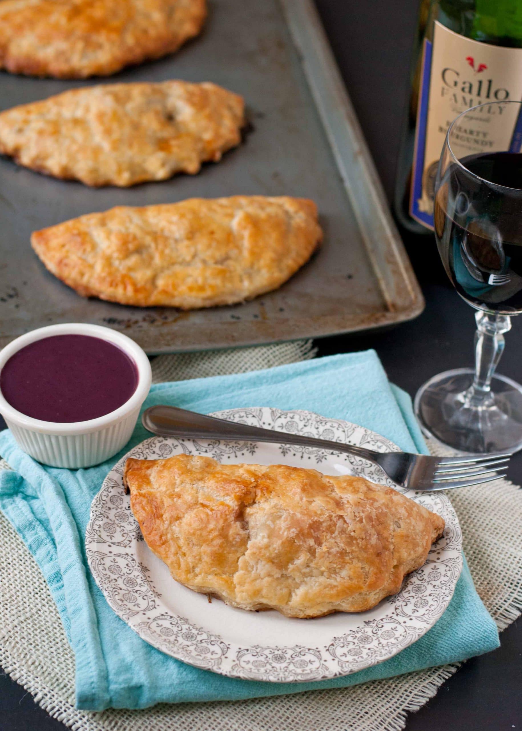 Cornish Beef Pasties with Burgundy Gravy Image