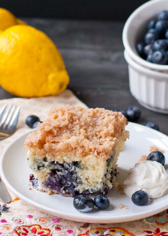 Blueberry Buckle Coffee Cake | The perfect addition to your morning coffee. 