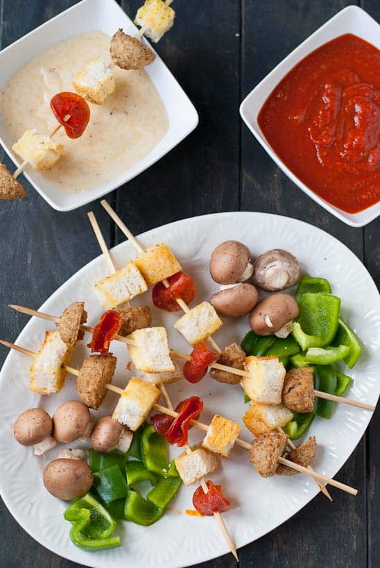 Pizza Fondue | Neighborfoodblog.com A super fun twist on a classic. Ready in 20 minutes!