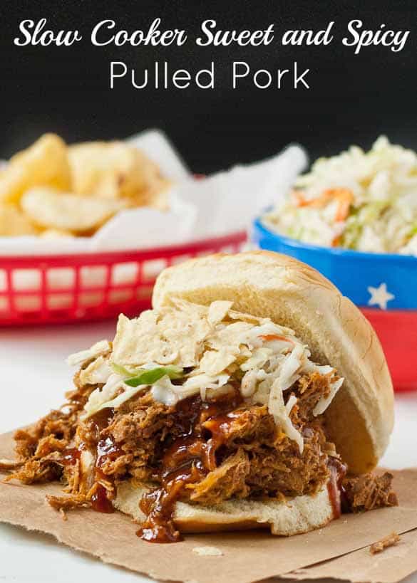 Easy Slow Cooker Sweet and Spicy Pulled Pork