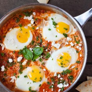 This homemade Shakshuka is a satisfying one pot meal.