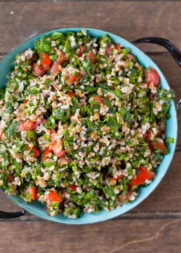 A classic Tabbouleh Salad recipe that makes a great summer side dish!