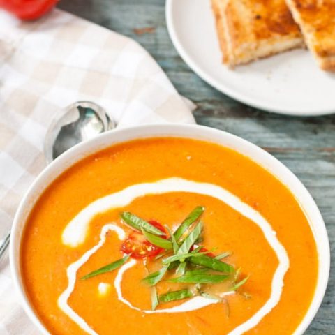 Fresh Tomato Basil Soup Recipe